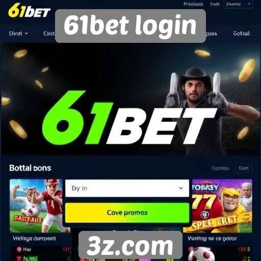 Promoções e bônus disponíveis no 61bet login